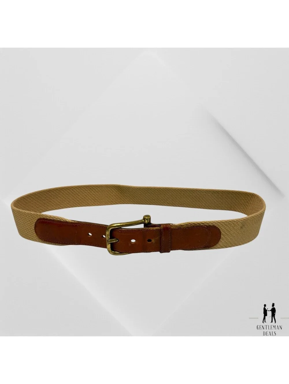 Dooney & Bourke Vintage Men’s Leather Cotton Belt Sz 34 , USA, 6916